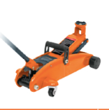 Gato hidráulico de patín 2t, 50 movimientos, maletín, Truper