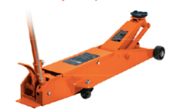 Gato hidráulico de patín 5t profesional, elev rápida, Truper