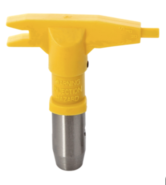 Boquilla Airless para altos sólidos, abanico de 25 cm,  diámetro 0.021”