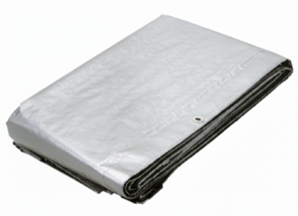 Lona de polietileno reforzada 4 x 5 m, gris, 180g/m2, TRUPER
