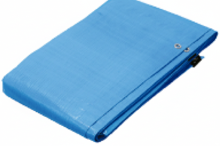 Lona de polietileno reforzada 4 x 6 m, azul, 180g/m2, TRUPER