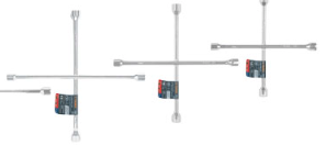 Llave de cruz 20' pulida y cromada, TRUPER