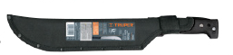 Machete rambo 12', cacha inyectada negra, con funda, TRUPER