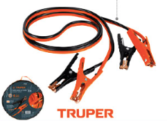 Cables pasa corriente 3 m, 225 A, 8 AWG, con funda, Truper