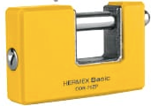 Candado antipalanca 75 mm cuerpo metálico, HERMEX BASIC