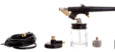 Aerógrafo casero de succión para cambio rápido de color