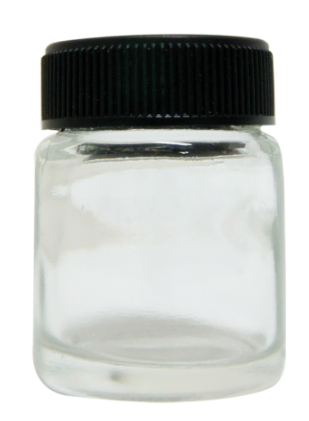 Vaso de vidrio para aerógrafo de cambio rápido 20 ml