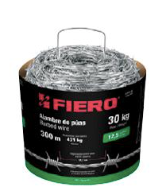 Rollo de alambre de púas 300m calibre 12.5, FIERO
