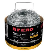 Rollo de alambre de púas 300m calibre 15.5, FIERO