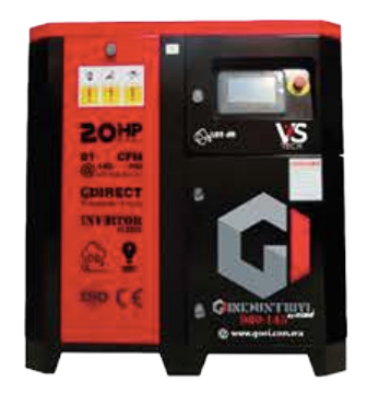 Compresor de Tipo Tornillo 20 HP 145 PSI