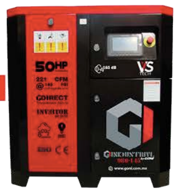 Compresor de Tipo Tornillo 50 HP 145 PSI